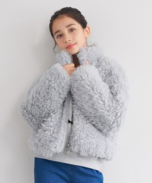 coca（coca）（コカ）の「キッズ　親子お揃いフェイクファーショートジャケット（その他アウター）」