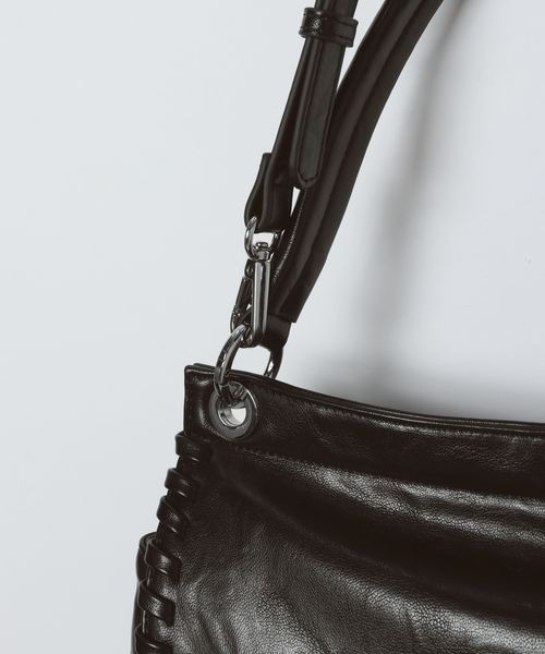 JEANASIS(ジーナシス)の「ヴィンテージソフトフラップBAG/1080971(ショルダーバッグ・レディース・ブラウン/ブラック・FREE)」の11枚目の写真