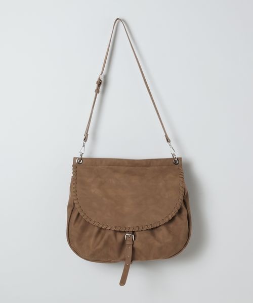 JEANASIS(ジーナシス)の「ヴィンテージソフトフラップBAG/1080971(ショルダーバッグ・レディース・ブラウン/ブラック・FREE)」の21枚目の写真