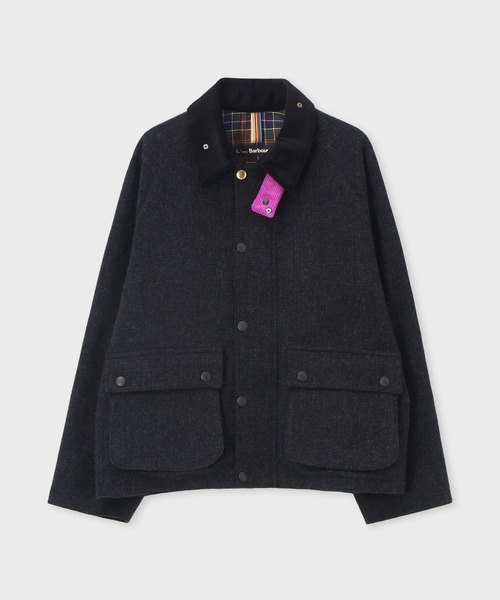 Barbour(バブアー)の「"Paul Smith loves Barbour" Transport ウールジャケット【263701 MWO0318】(その他アウター・メンズ・ダークグレー・SMALL/MEDIUM/LARGE)」の1枚目の写真