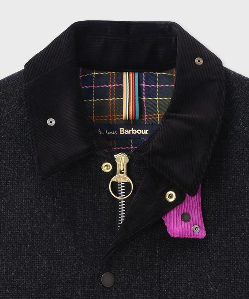 Barbour(バブアー)の「"Paul Smith loves Barbour" Transport ウールジャケット【263701 MWO0318】(その他アウター・メンズ・ダークグレー・SMALL/MEDIUM/LARGE)」の2枚目の写真