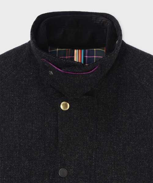 Barbour(バブアー)の「"Paul Smith loves Barbour" Transport ウールジャケット【263701 MWO0318】(その他アウター・メンズ・ダークグレー・SMALL/MEDIUM/LARGE)」の3枚目の写真