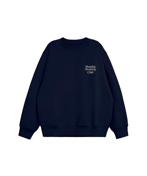 OThe.Naeun(オザナウン)の「over logo sweat(スウェット・レディース・ネイビー/グレー・FREE)」の2枚目の写真