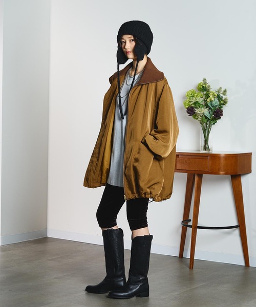 ROSE BUD(ローズバッド)の「【ROSE BUD別注】EAR FLAP KNIT CAP(ニットキャップ/ビーニー・レディース・ベージュ/ブラック・ONE SIZE)」の19枚目の写真