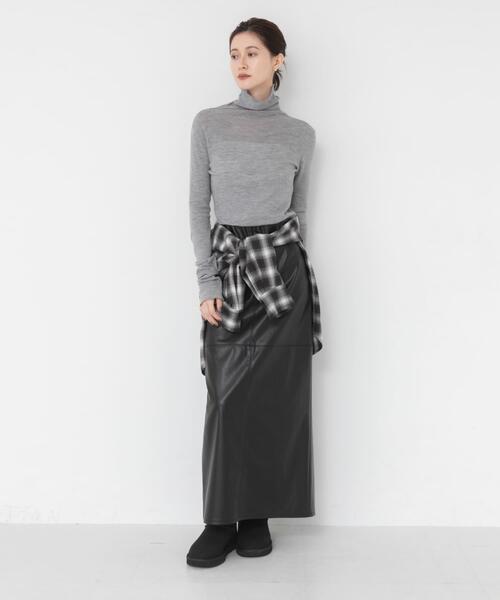 URBAN RESEARCH(アーバンリサーチ)の「起毛チェック2WAYシャツ(シャツ/ブラウス・レディース・ブラック/ブラウン・FREE)」の16枚目の写真