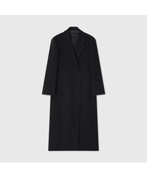 ウールテイラードセミダブルロングコート / WOOL TAILORED SEMI DOUBLE LONG COAT_2colors