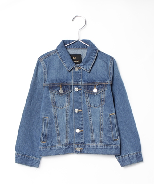 VENCEEXCHANGE（ヴァンスエクスチェンジ）の「kids ベーシックGジャン         （デニムジャケット・キッズ・ブルー/スカイブルー・150cm/140cm/130cm/120cm）」の10枚目の写真