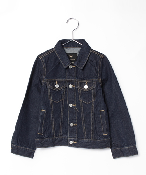 VENCEEXCHANGE（ヴァンスエクスチェンジ）の「kids ベーシックGジャン         （デニムジャケット・キッズ・ブルー/スカイブルー・150cm/140cm/130cm/120cm）」の11枚目の写真