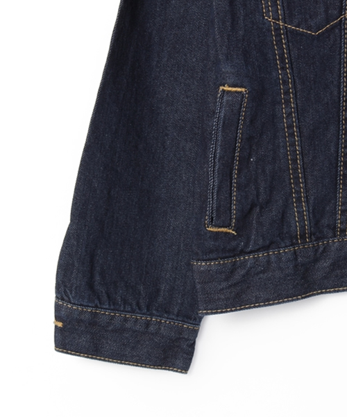 VENCEEXCHANGE（ヴァンスエクスチェンジ）の「kids ベーシックGジャン         （デニムジャケット・キッズ・ブルー/スカイブルー・150cm/140cm/130cm/120cm）」の5枚目の写真