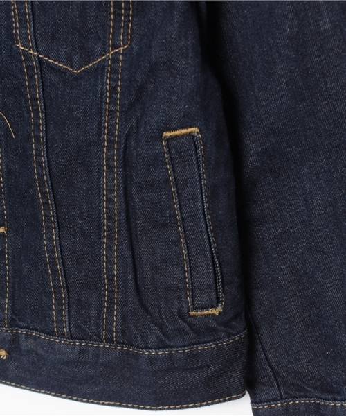 VENCEEXCHANGE（ヴァンスエクスチェンジ）の「kids ベーシックGジャン         （デニムジャケット・キッズ・ブルー/スカイブルー・150cm/140cm/130cm/120cm）」の7枚目の写真