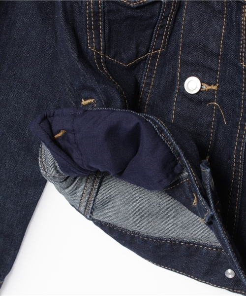 VENCEEXCHANGE（ヴァンスエクスチェンジ）の「kids ベーシックGジャン         （デニムジャケット・キッズ・ブルー/スカイブルー・150cm/140cm/130cm/120cm）」の9枚目の写真