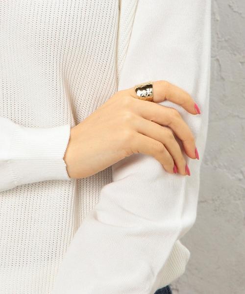 green label relaxing（グリーンレーベルリラクシング）の「KC ハンドマーク/リング（リング・レディース・ゴールド/シルバー・FREE）」の5枚目の写真