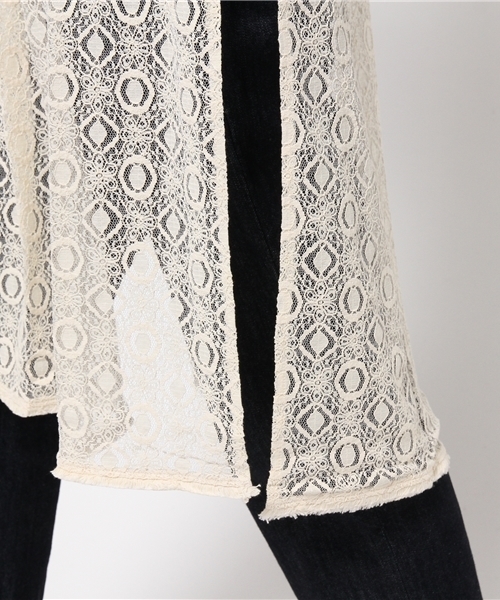 mystic（ミスティック）の「レーススリットワンピース（ワンピース・レディース・オフホワイト/アイボリー/ブラック・ﾌﾘ-）」の9枚目の写真