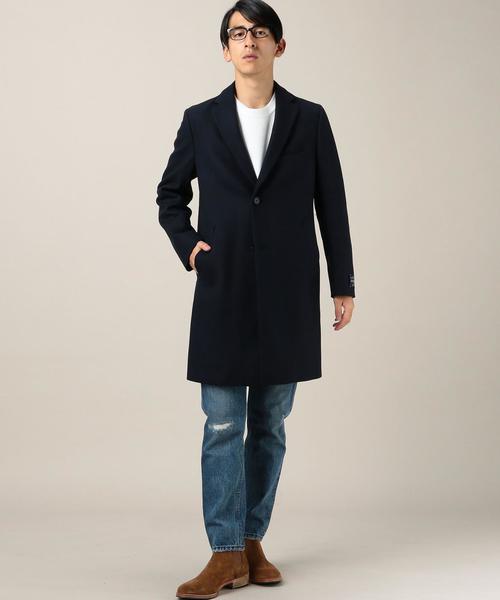 BEAUTY&YOUTH UNITED ARROWS（ビューティーアンドユースユナイテッドアローズ）の「BY インテスプラ メルトン チェスターコート◆（チェスターコート・メンズ・ダークグレー/ロイヤルブルー/ネイビー・LARGE/MEDIUM/SMALL/X-LARGE）」の22枚目の写真
