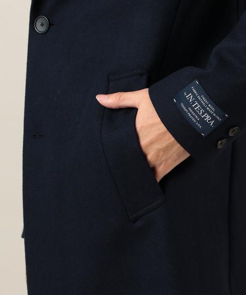 BEAUTY&YOUTH UNITED ARROWS（ビューティーアンドユースユナイテッドアローズ）の「BY インテスプラ メルトン チェスターコート◆（チェスターコート・メンズ・ダークグレー/ロイヤルブルー/ネイビー・LARGE/MEDIUM/SMALL/X-LARGE）」の4枚目の写真