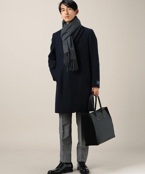 BEAUTY&YOUTH UNITED ARROWS（ビューティーアンドユースユナイテッドアローズ）の「BY インテスプラ メルトン チェスターコート◆（チェスターコート・メンズ・ダークグレー/ロイヤルブルー/ネイビー・LARGE/MEDIUM/SMALL/X-LARGE）」の16枚目の写真