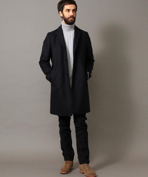 BEAUTY&YOUTH UNITED ARROWS（ビューティーアンドユースユナイテッドアローズ）の「BY インテスプラ メルトン チェスターコート◆（チェスターコート・メンズ・ダークグレー/ロイヤルブルー/ネイビー・LARGE/MEDIUM/SMALL/X-LARGE）」の18枚目の写真