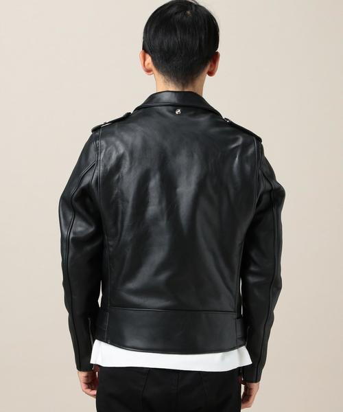 schott(ショット)の「<Schott(ショット)> ONE STAR RDS/ライダースジャケット(ライダースジャケット・メンズ・ブラック・40/38/36)」の2枚目の写真
