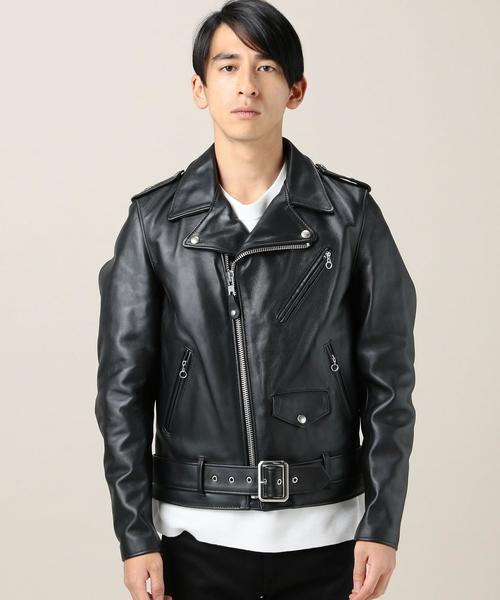 schott(ショット)の「<Schott(ショット)> ONE STAR RDS/ライダースジャケット(ライダースジャケット・メンズ・ブラック・40/38/36)」の3枚目の写真