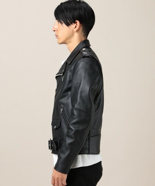 schott(ショット)の「<Schott(ショット)> ONE STAR RDS/ライダースジャケット(ライダースジャケット・メンズ・ブラック・40/38/36)」の4枚目の写真