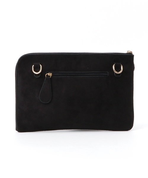 VENCEEXCHANGE（ヴァンスエクスチェンジ）の「スウェードクラッチバッグ（クラッチバッグ・メンズ・ライトブラウン/ブラック・FREE）」の3枚目の写真