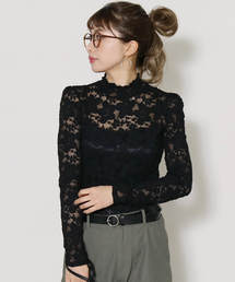 reca | 【スタッフ一押し】総レースストレッチカットソー(Tシャツ/カットソー)