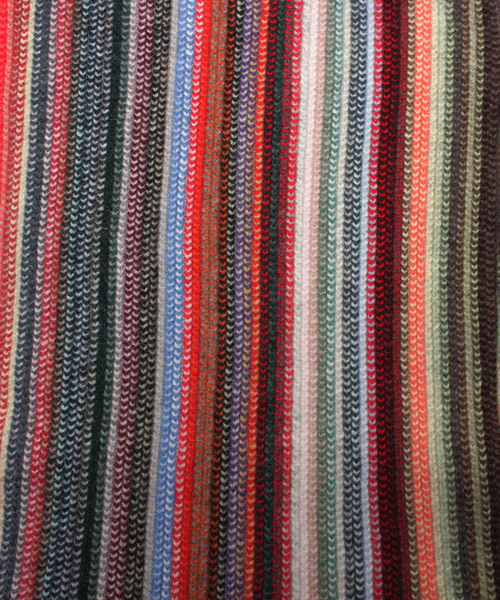 BEAMS(ビームス)の「◎BEAMS / マルチストライプマフラー(マフラー・メンズ・ブラック/ブラウン/オレンジ/ネイビー・ONE SIZE)」の6枚目の写真