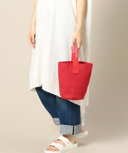 BEAUTY&YOUTH UNITED ARROWS（ビューティーアンドユースユナイテッドアローズ）の「BY キャンバス B&Yロゴハンドルバッグ 2 о（トートバッグ・レディース・ブラック/レッド/ナチュラル/オリーブ/ケリー・FREE）」の9枚目の写真