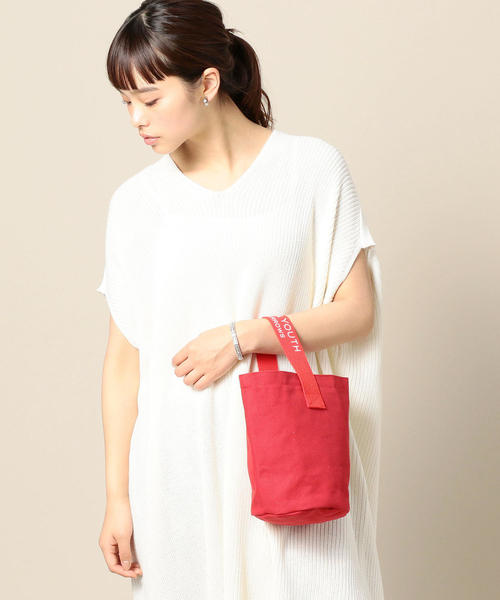 BEAUTY&YOUTH UNITED ARROWS（ビューティーアンドユースユナイテッドアローズ）の「BY キャンバス B&Yロゴハンドルバッグ 2 о（トートバッグ・レディース・ブラック/レッド/ナチュラル/オリーブ/ケリー・FREE）」の10枚目の写真