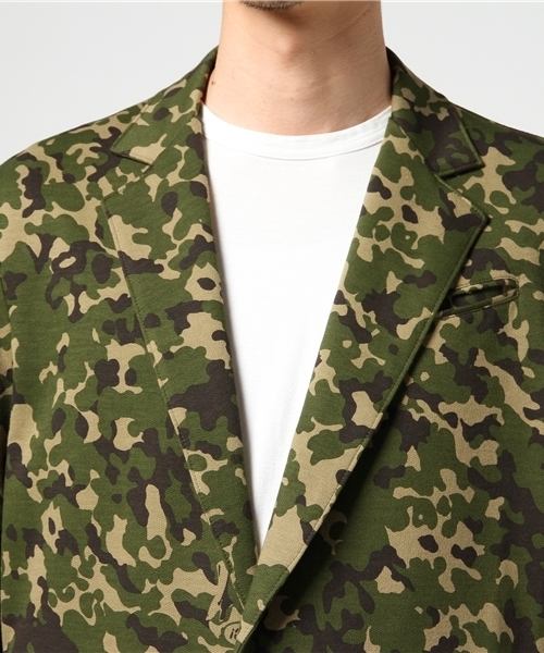 HYSTERIC GLAMOUR（ヒステリックグラマー）の「FLECK WOMAN総柄 JK（テーラードジャケット・メンズ・グリーン系カモフラージュ・SMALL/MEDIUM/LARGE）」の10枚目の写真