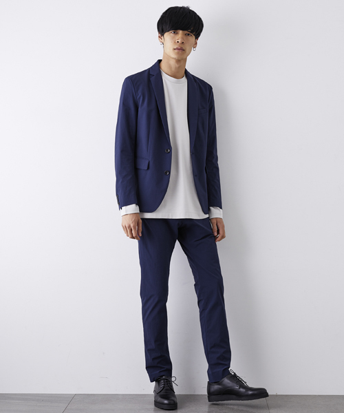 STUDIOUS（ステュディオス）の「【STUDIOUS】4WAYテーラードジャケット（テーラードジャケット・メンズ・ブラック/ブルー/カーキ・2/1/3）」の6枚目の写真