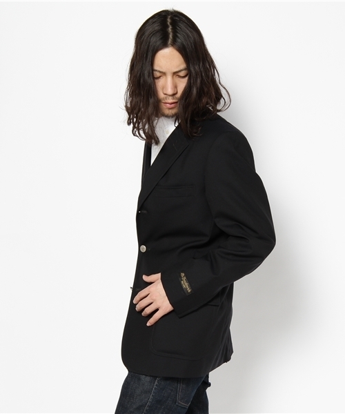 良品 ビームスプラス×サウスウィック 3Bテーラードジャケット ウール混 紺 BEAMS PLUS（ビームス プラス）3B Blazer Combat Wool