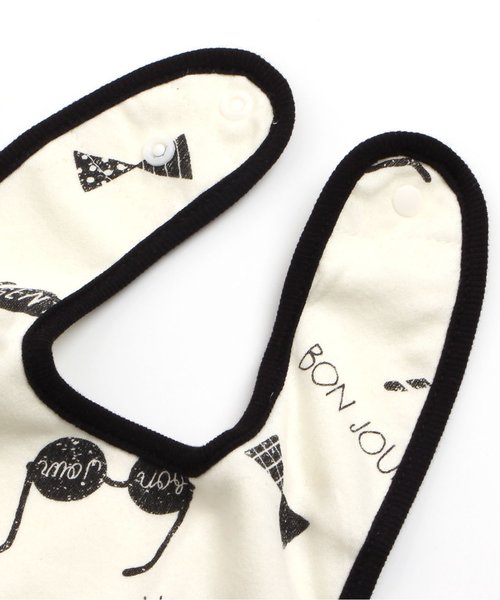 Ampersand（アンパサンド）の「モノトーン柄スタイ（スタイ/よだれかけ・キッズ・ブラック/グレー/チャコール/キナリ・90）」の15枚目の写真