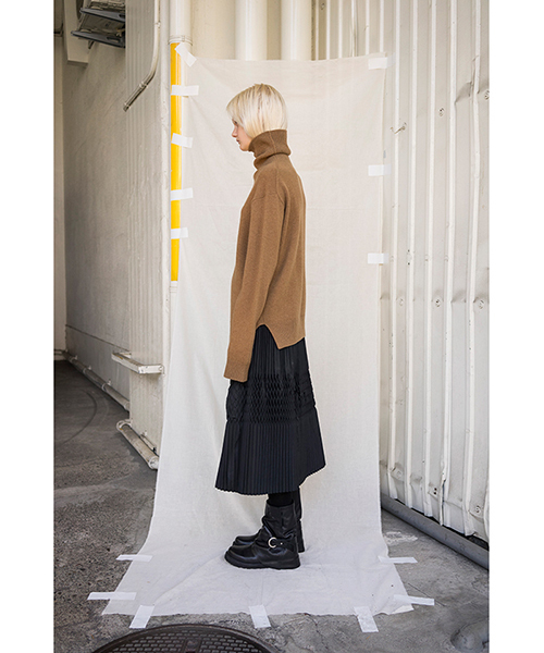 ZUCCa（ズッカ）の「プリーツタフタ（スカート・レディース・ブラック/ダークグレー・M/M size）」の6枚目の写真