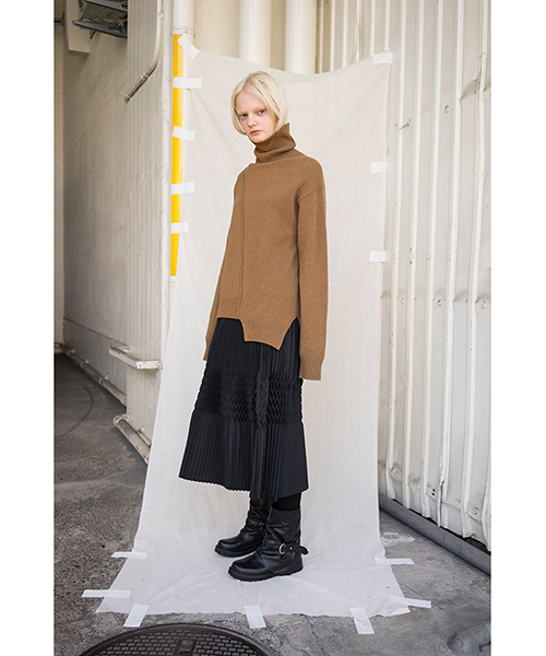 ZUCCa（ズッカ）の「プリーツタフタ（スカート・レディース・ブラック/ダークグレー・M/M size）」の7枚目の写真