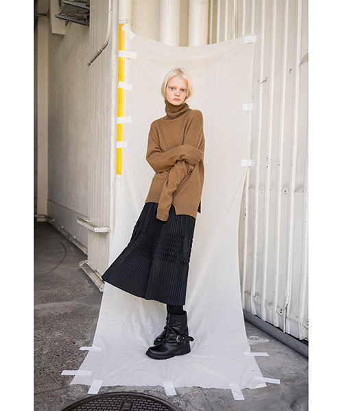 ZUCCa（ズッカ）の「プリーツタフタ（スカート・レディース・ブラック/ダークグレー・M/M size）」の8枚目の写真