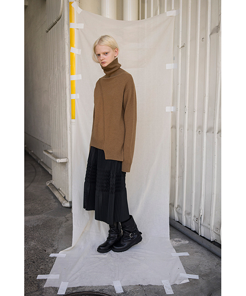 ZUCCa（ズッカ）の「プリーツタフタ（スカート・レディース・ブラック/ダークグレー・M/M size）」の10枚目の写真