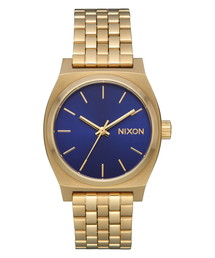 NIXON | MEDIUM TIME TELLER NA11302811-00 LIGHT GOLD/INDIGO SUNRAY(アナログ腕時計)
