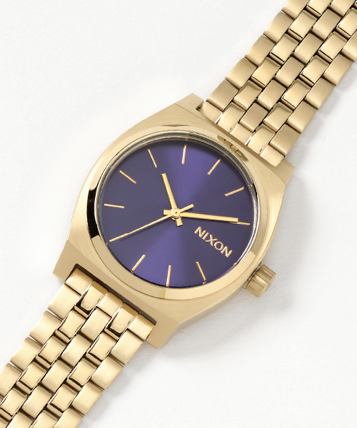 NIXON(ニクソン)の「MEDIUM TIME TELLER NA11302811-00 LIGHT GOLD/INDIGO SUNRAY(アナログ腕時計・レディース・ゴールド・FREE)」の6枚目の写真