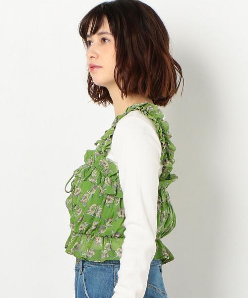 Another Edition（アナザーエディション）の「ジョーゼットフラワープリントキャミブラウス（キャミソール・レディース・ピンク/ケリー・FREE）」の5枚目の写真