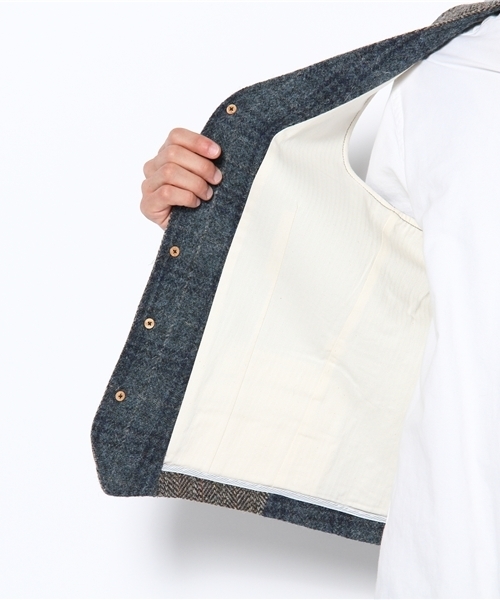 UNITED ARROWS HARRIS TWEED クレイジー ジレ UNITED ARROWS HARRIS TWEED クレイジー ジレ