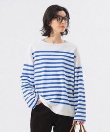 BEAMS BOY | BEAMS BOY / ナバルボーダー ビッグ ボートネック カットソー(Tシャツ/カットソー)