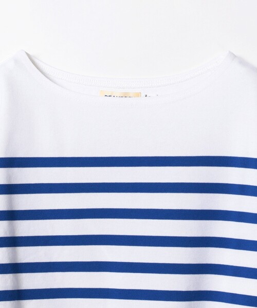 BEAMS BOY(ビームスボーイ)の「ナバルボーダー ビッグ ボートネック カットソー(Tシャツ/カットソー・レディース・ネイビー/ブルー/レッド・ONE SIZE)」の13枚目の写真