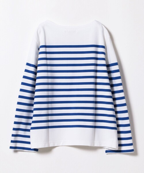 BEAMS BOY(ビームスボーイ)の「ナバルボーダー ビッグ ボートネック カットソー(Tシャツ/カットソー・レディース・ネイビー/ブルー/レッド・ONE SIZE)」の11枚目の写真