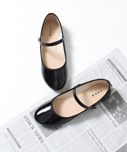 coen（コーエン）の「ストラップシューズ（パンプス・レディース・ライトグレー/ブラック・LARGE/SMALL/MEDIUM/X-LARGE）」の2枚目の写真