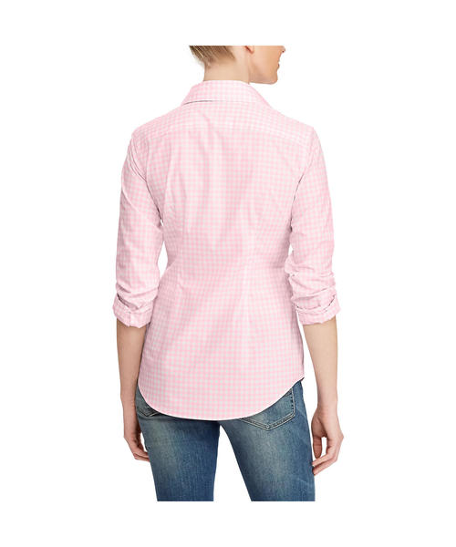 POLO RALPH LAUREN(ポロ ラルフ ローレン)の「スリム フィット ギンガム ポプリン シャツ(シャツ/ブラウス・レディース・ブラック系その他/ダルブルー系2/ブルー系8/パープル系その他/ピンク系その他・0/10/12/14/2/4/6/8)」の20枚目の写真