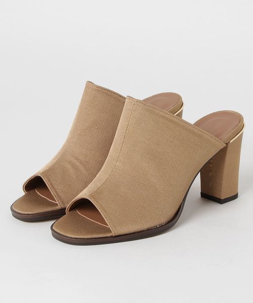 UNITED TOKYO（ユナイテッドトウキョウ）の「サテンオープントゥサボ（サンダル・レディース・ピンク/ブラック/ベージュ・1/0/2）」の3枚目の写真