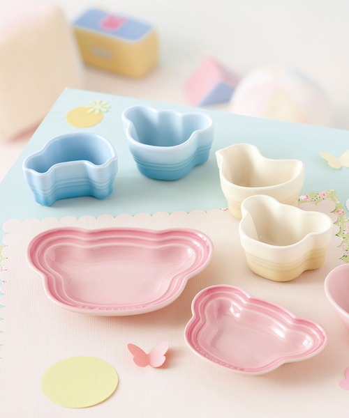Le Creuset（ルクルーゼ）の「ベビー・ベアー・プレート・セット（マグ/哺乳瓶/お食事グッズ・キッズ・ブルー系その他/ピンク系その他/ベージュ系その他/ブルー系その他2・ONE SIZE）」の9枚目の写真