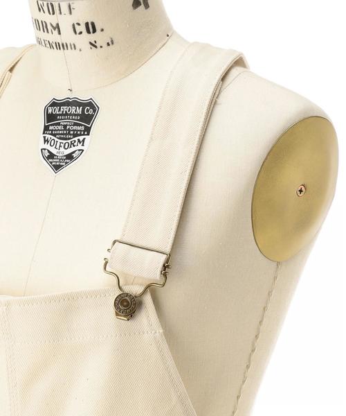 ドゥロワー ホワイト デニム オーバーオール