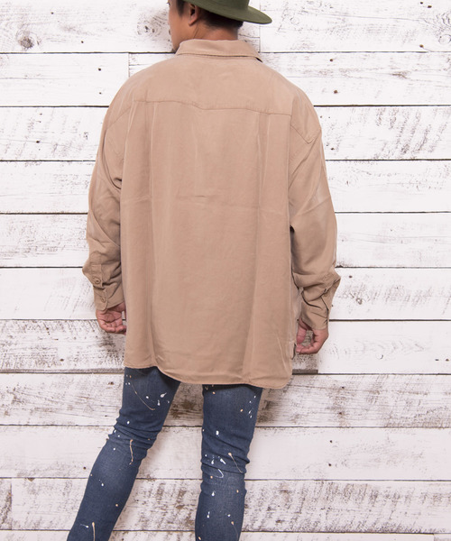 #Re:room（リルーム）の「タイガー刺繍ウォッシュドシャツ（シャツ/ブラウス・メンズ・ネイビー/カーキ/ベージュ・MEDIUM/SMALL）」の10枚目の写真